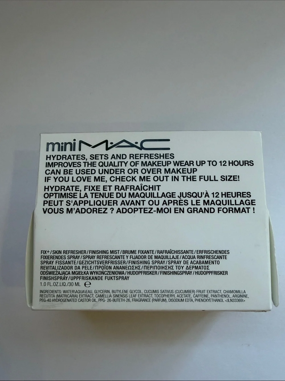 MAC Prep + Prime Fix+ Finishing Mist (Mini Size) Original 30ml/1oz